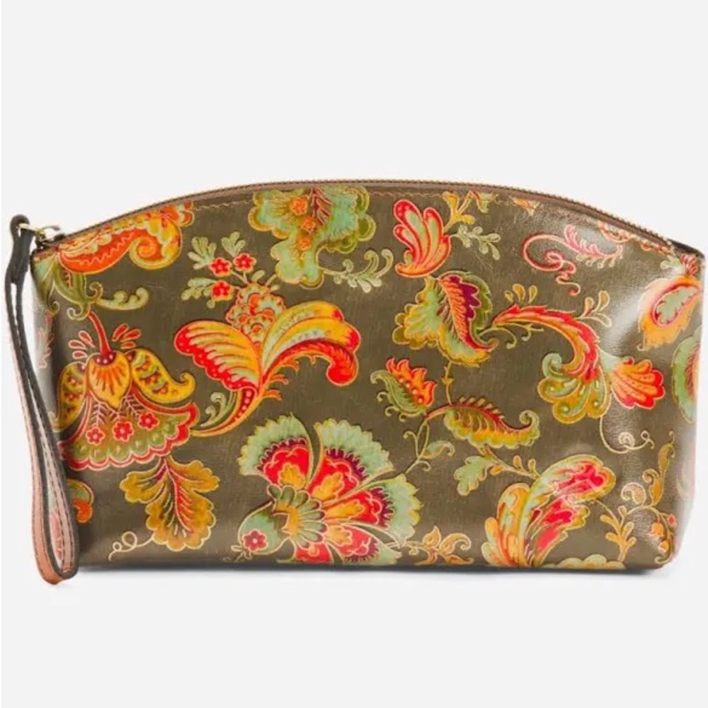 NIB-Patricia Nash-Italian Floral Paisley-Aritzo-Cosmetic Case/WristletClutch-$89 - Picture 10 of 12